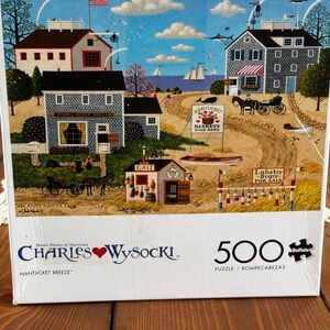 Charles Wysocki Nantucket Breeze 500-Piece Jigsaw Puzzle (Blue)